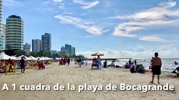 Apartamento Acogedor Estudio 310 Bocagrande A 1 Cuadra De La Playa Cartagena